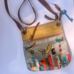Fossil Multicolor Leather bag